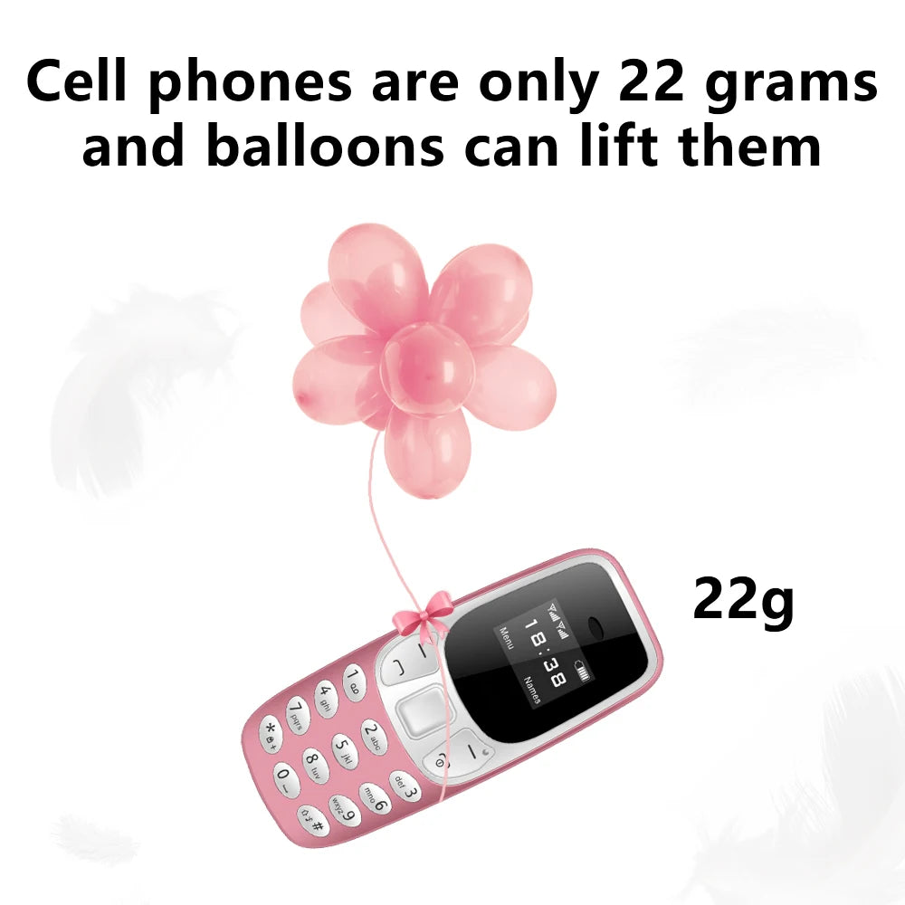 SERVO BM10 Small Mobile Phone Bluetooth Earphone Voice Changer Dialer Low Radiation Call Recording 2 SIM Mini Unlocked Cellphone