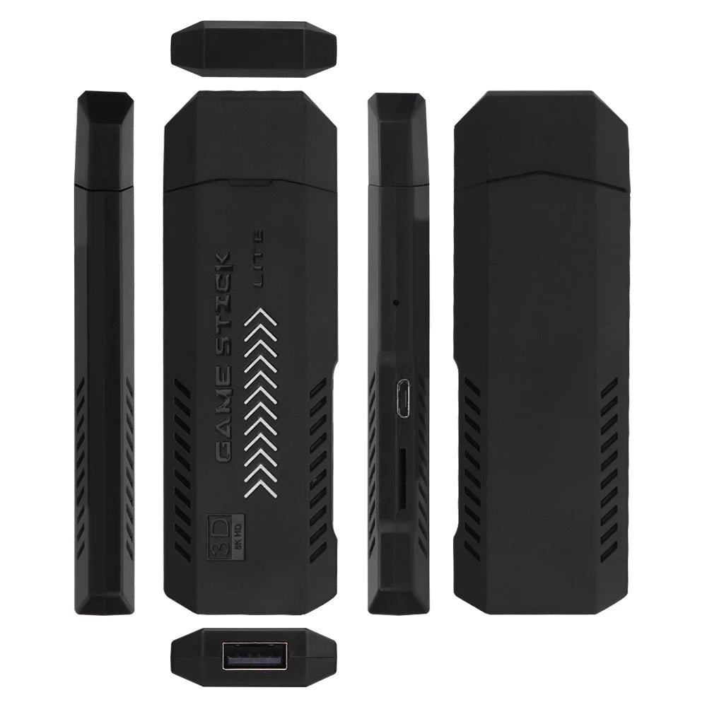 256G 58,000 Games GD10 Plus Game Stick 4K HD Video Game Console 2.4G Double Wireless Controller Game Stick For N64/PSP/PS1/GBA