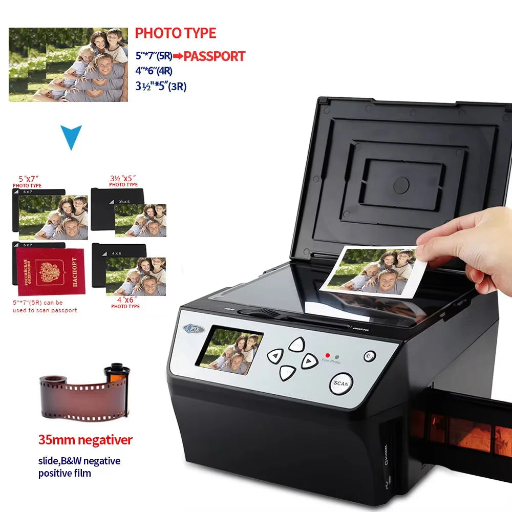 22 Mega Pixels 4 in 1 COMBO and Digital Film Scanner 135 Negative Converter Photo 35mm