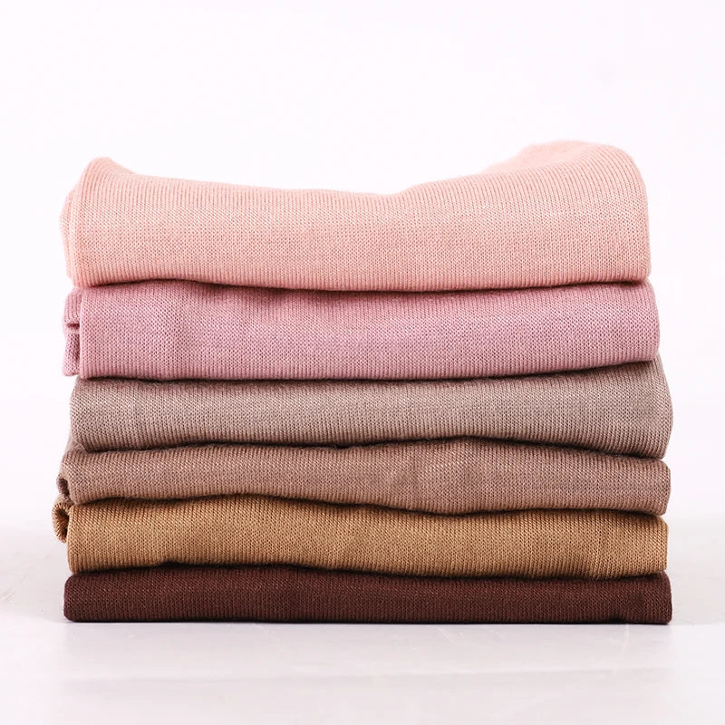 Fashion Muslim Hijab Caps Solid Underscarf Women Veil Modal Cotton Hijab Muslim Scarf Turbans Head  Women's Hijabs Hat Islamic