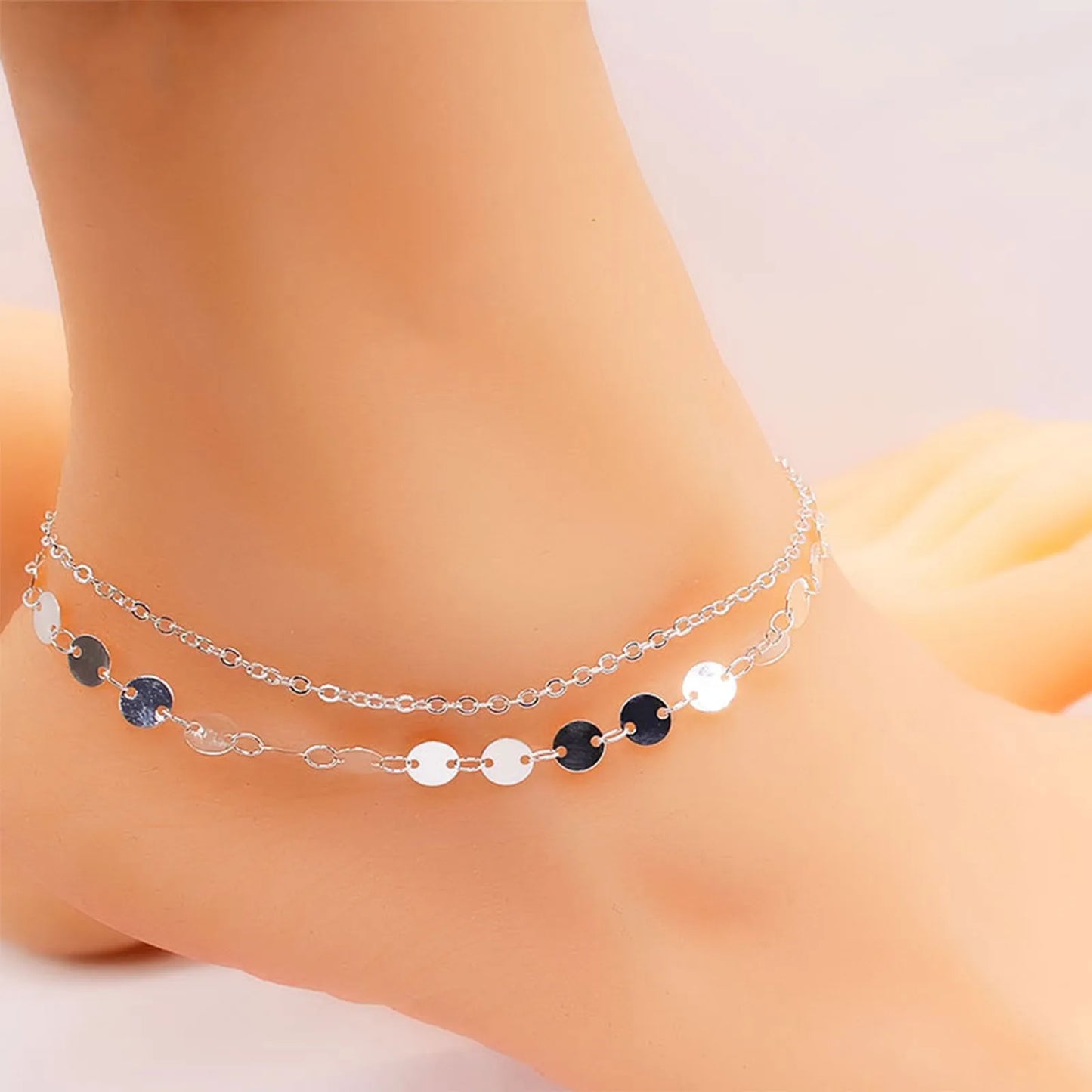 Simple Boho Anklet Bracelets For Women Summer 2023 Holiday Beach Chain Bead Ankle Bracelet On Leg Foot Wedding Party Jewelry