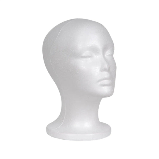 Female Foam Mannequin Head Wig Head Display Smooth Durable Lightweight Foam