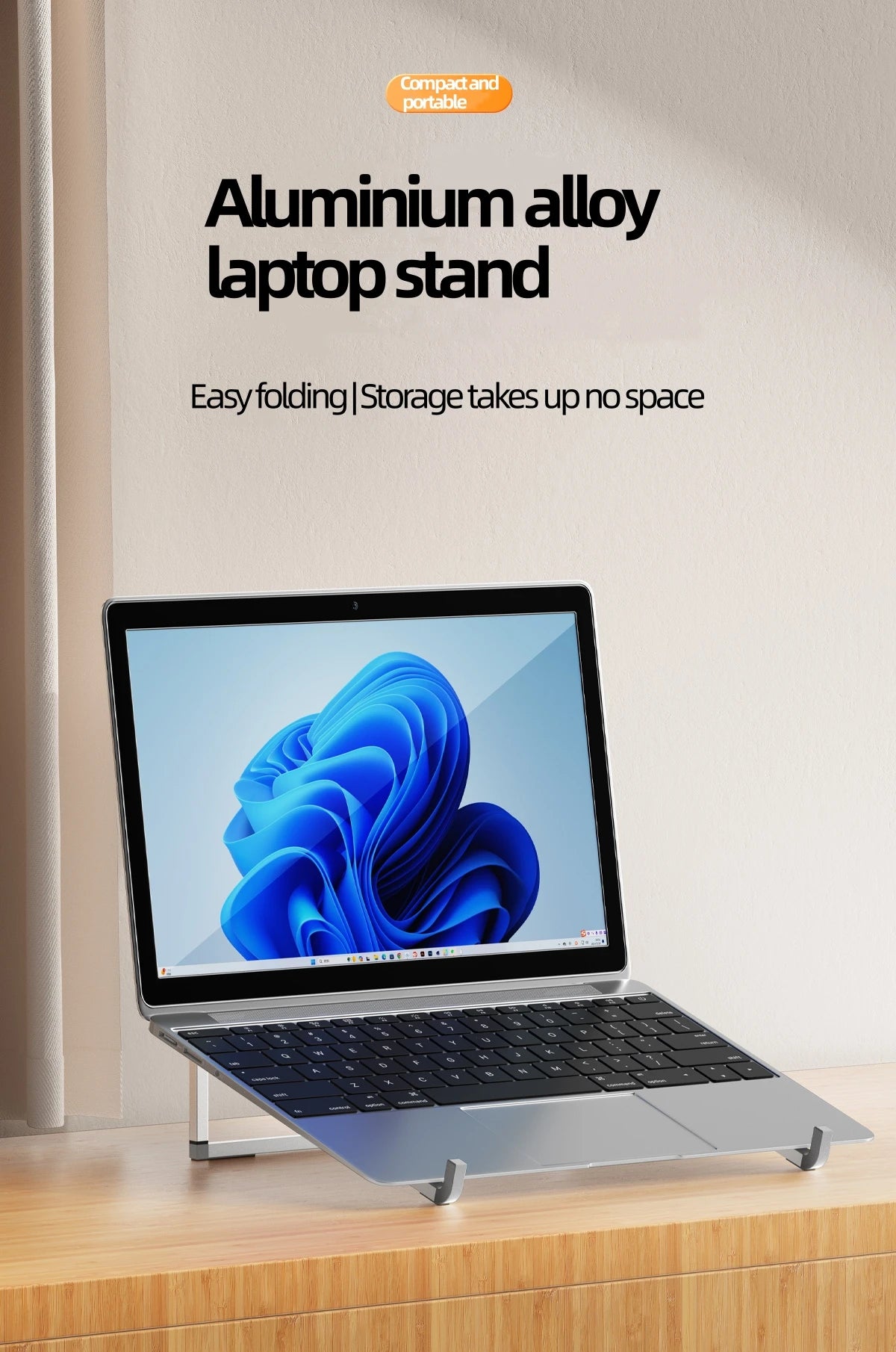 Laptop Stand For Macbook Folding Adjustable Aluminum Computer Pc Tablet Stand Notebook Tablelaptop Holder Heat Dissipation