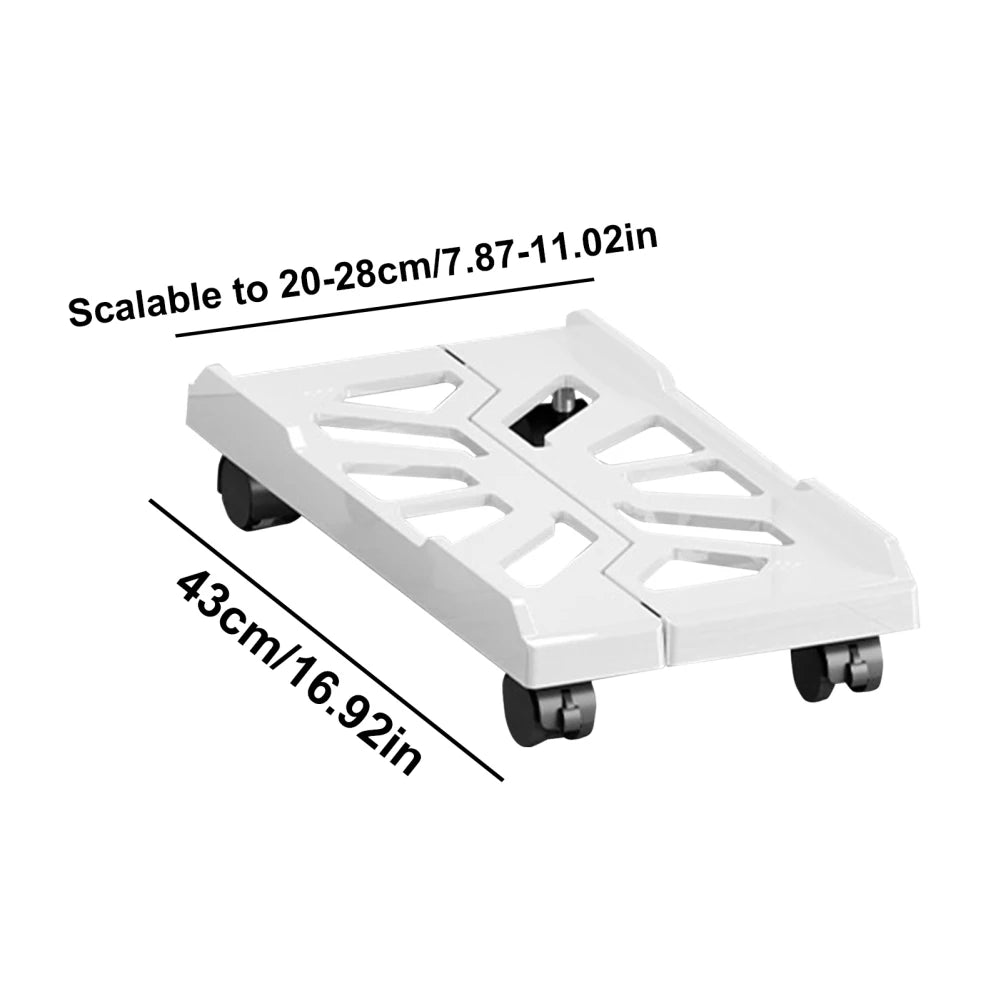Adjustable Mobile CPU Stand Heavy-Duty PC Tower Stand With 4 Caster Wheels Ventilated Under Desk CPU Holder PC Floor Cart