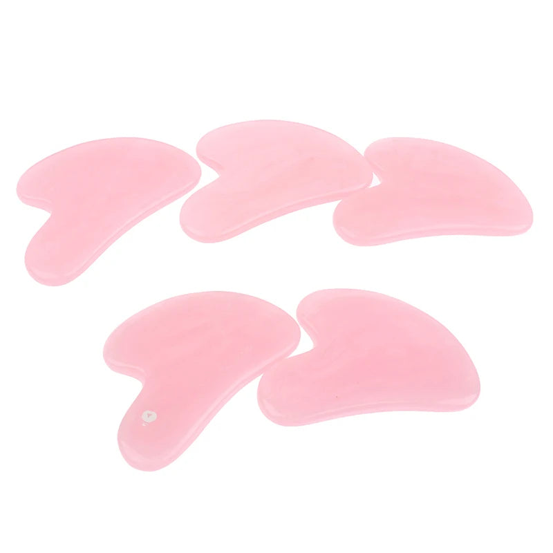 1pc Guasha Scraping Massage Scraper Face Massager Acupuncture Gua Sha Board Resin 7.8x5.4cm