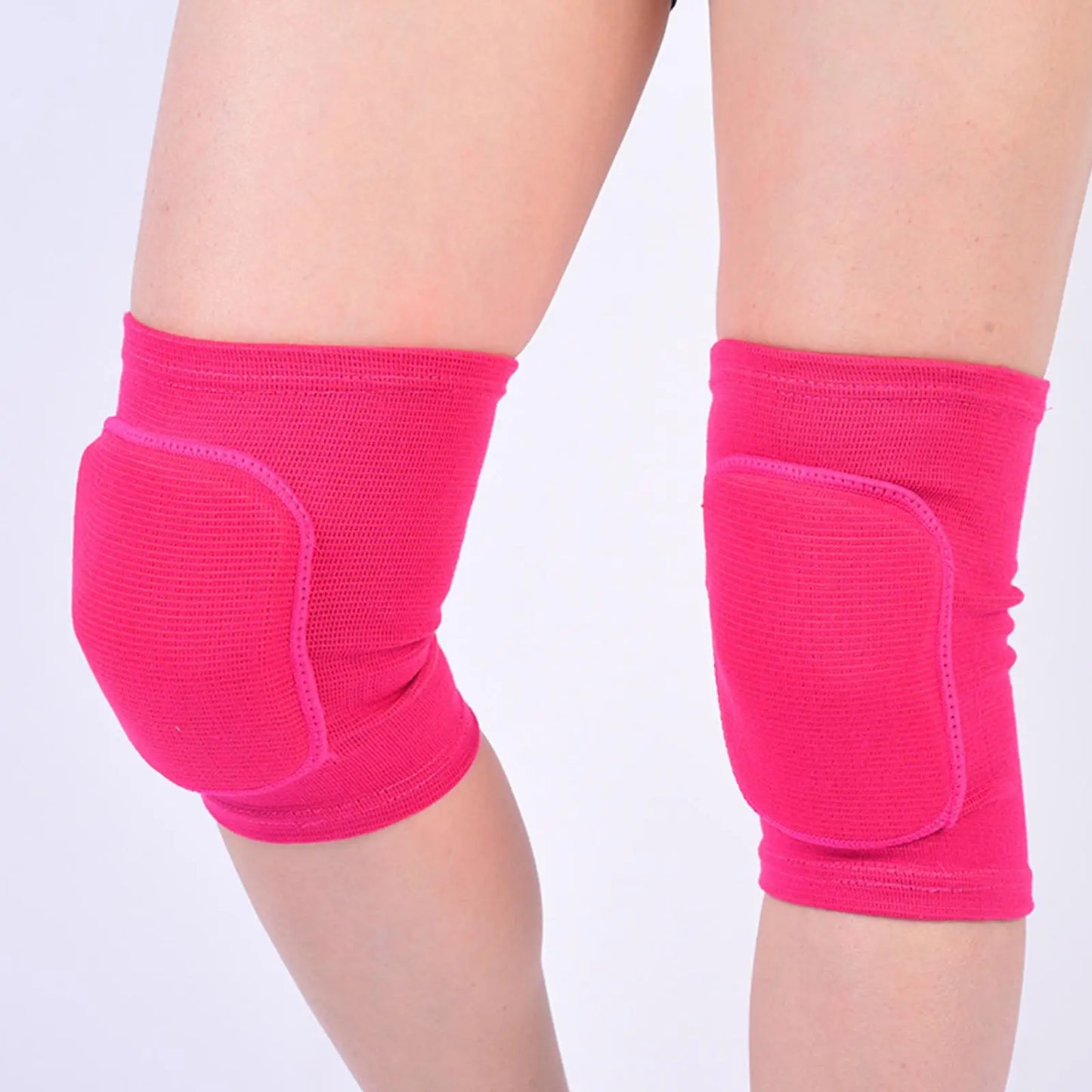 2pcs/set Sports Compression Knee Pads Elastic Knee Protector Thickened Sponge Knees Brace Support For Dancing Workout Training