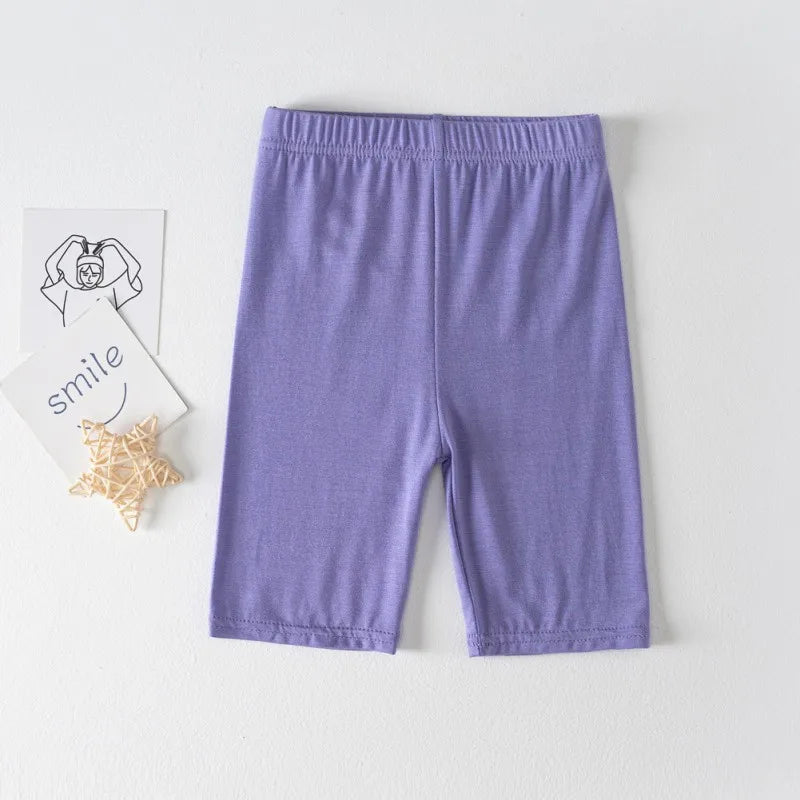 Girls Shorts Summer Capris for Kids Children Leggings Modal Anti Light Safety Pants for Baby Teenager Underwear Clothing 2024