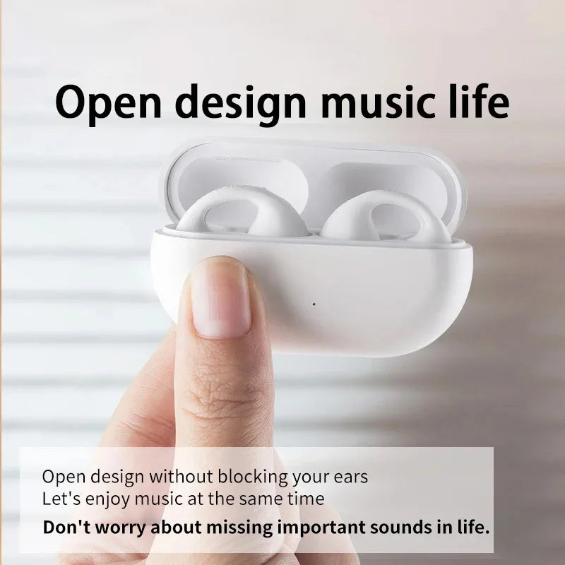 Xiaomi Mijia Bone Conduction Headphones Wireless Bluetooth 5.3 Compatible 3d Surround Sound Bass Ear Clip-on Sports Headphones