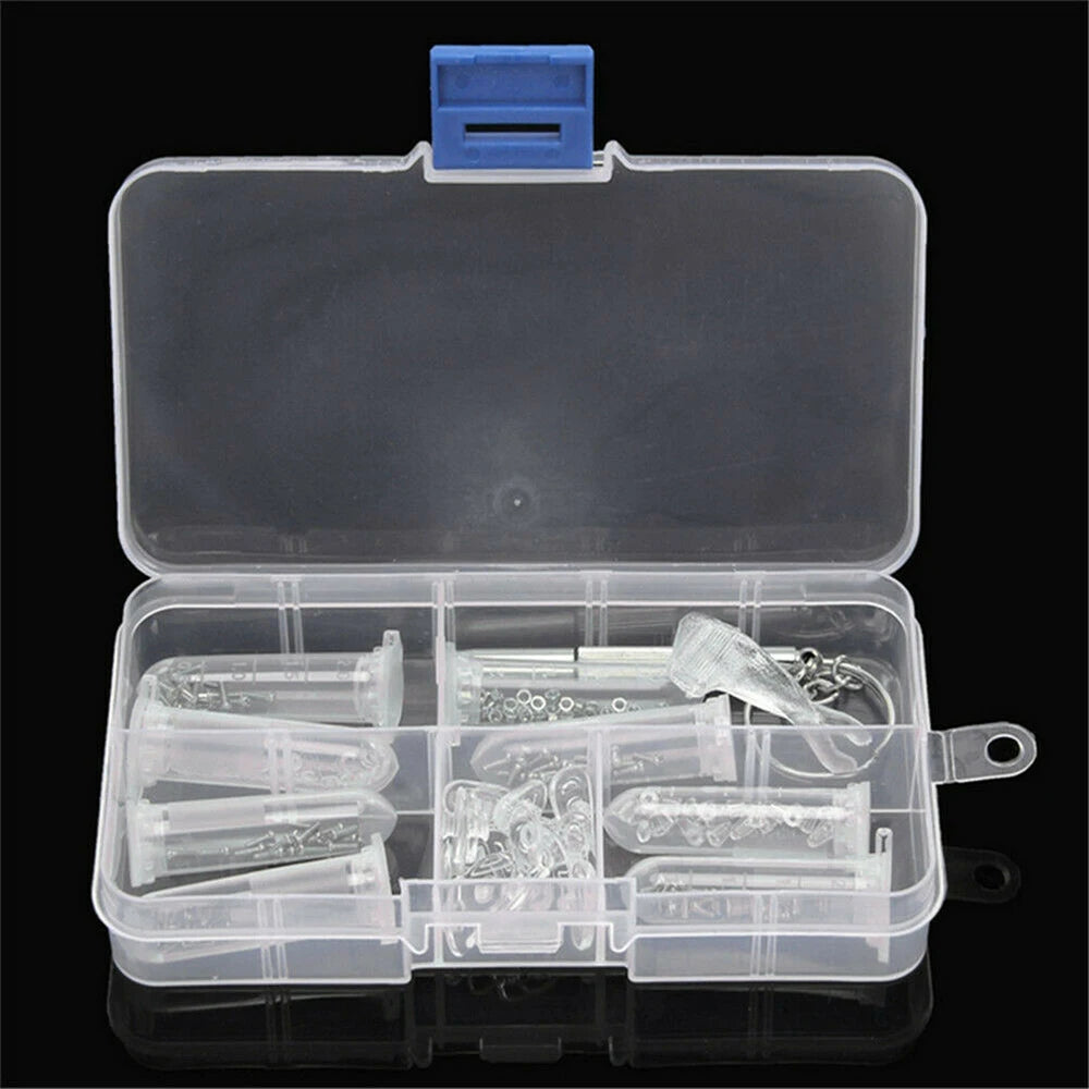 300Pcs/Box Professional Silicone Eyeglass Sunglasses Spectacles Screw On Nose Pads Repair Tool Set Eyewear Glasses Accessories
