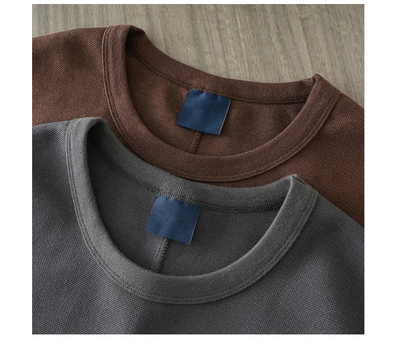 DUKEEN Heavyweight Pique Fabrics Tank Top Men 2024 Summer Sports Fitnesssleeveless T-Shirt Loose Solid Color Tops