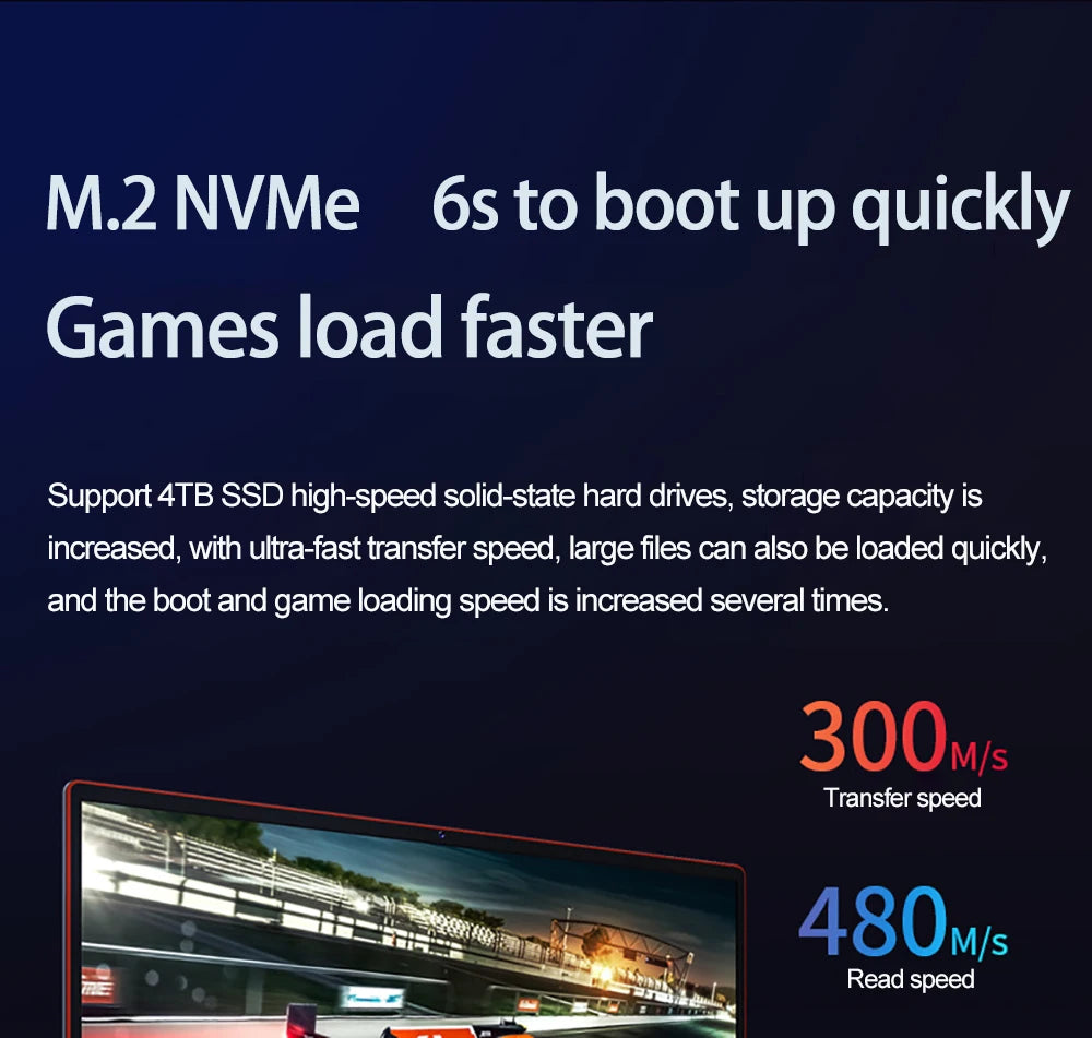 16.1 Inch Gaming Laptop Computer RTX4050 6G Intel Core i9-13900H i9-10885H windows11 RAM Max 64GB DDR4 2*M.2 NVME 4TB SSD WiFi