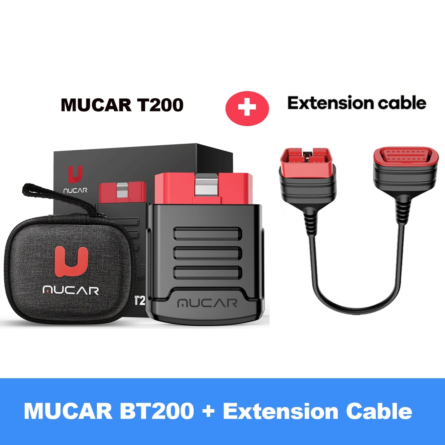 MUCAR BT200/BT200 Pro OBD2 Scanner Diagnostic Tool Bluetooth, Full System Automotive Scan Tool Free Oil/SAS 15 Reset Code Reader