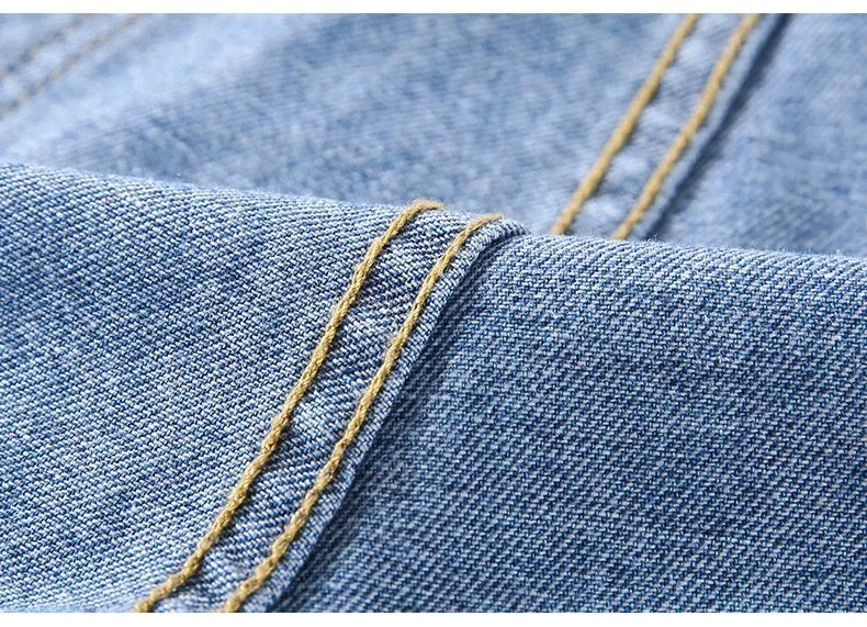 Korean Style Classic Denim Shorts Women Summer Blue High Waisted Shorts Wide Leg Pants Streetwear Stright Jeans Womens Shorts