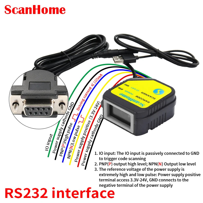 Embedded Barcode Scanner BarCode Reader code reader fixed Mounted code Engine Module USB 1D/2D QR PDF417Code ScanSH-400