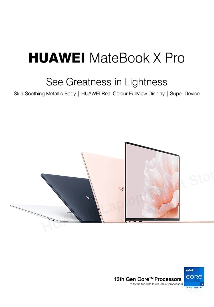 2023 HUAWEI MateBook X Pro Laptop i7-1360P 16/32GB 1/2TB 13th Core Notebook 14.2-inch 3.1k Touch-screen Computer HDR Vivid LTPS