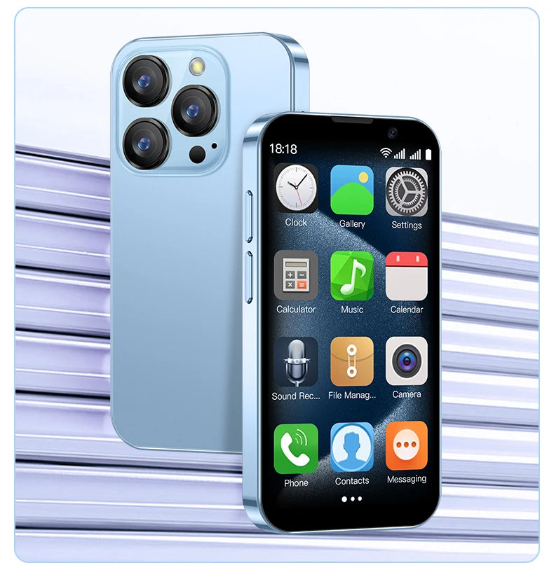 SOYES XS18 Pro Mini Smartphone 2GB RAM 16GB ROM Android8.1 3.0'' With Facial Recognition Dual SIM Standby 3G Network Small Phone