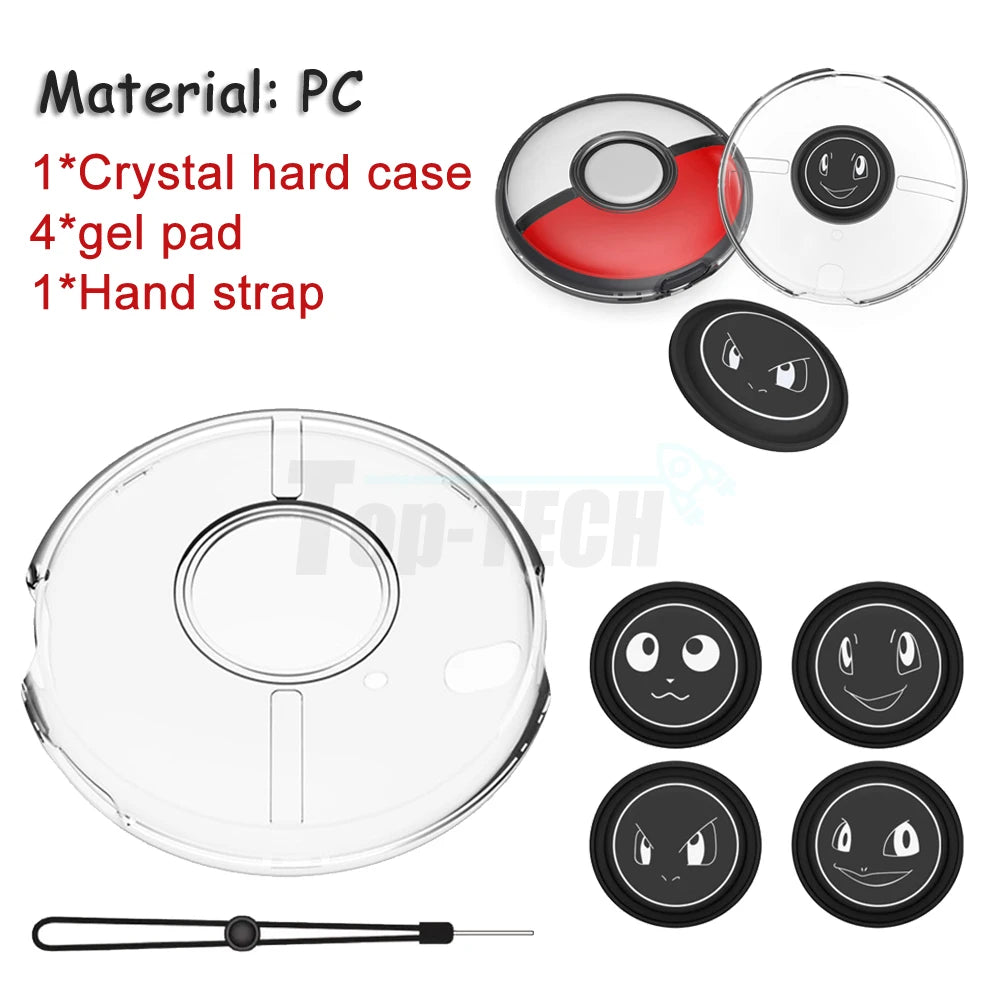 1-3pcs Silicone Protective Cover Hard/Soft Shell Case for Pokemon Go Plus Transparent Protector PC / TPU Sleeve Game Accessories