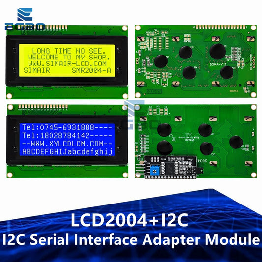 1PCS LCD2004+I2C 2004 20x4 2004A blue screen HD44780 Character LCD /w IIC/I2C Serial Interface Adapter Module For Arduino Module