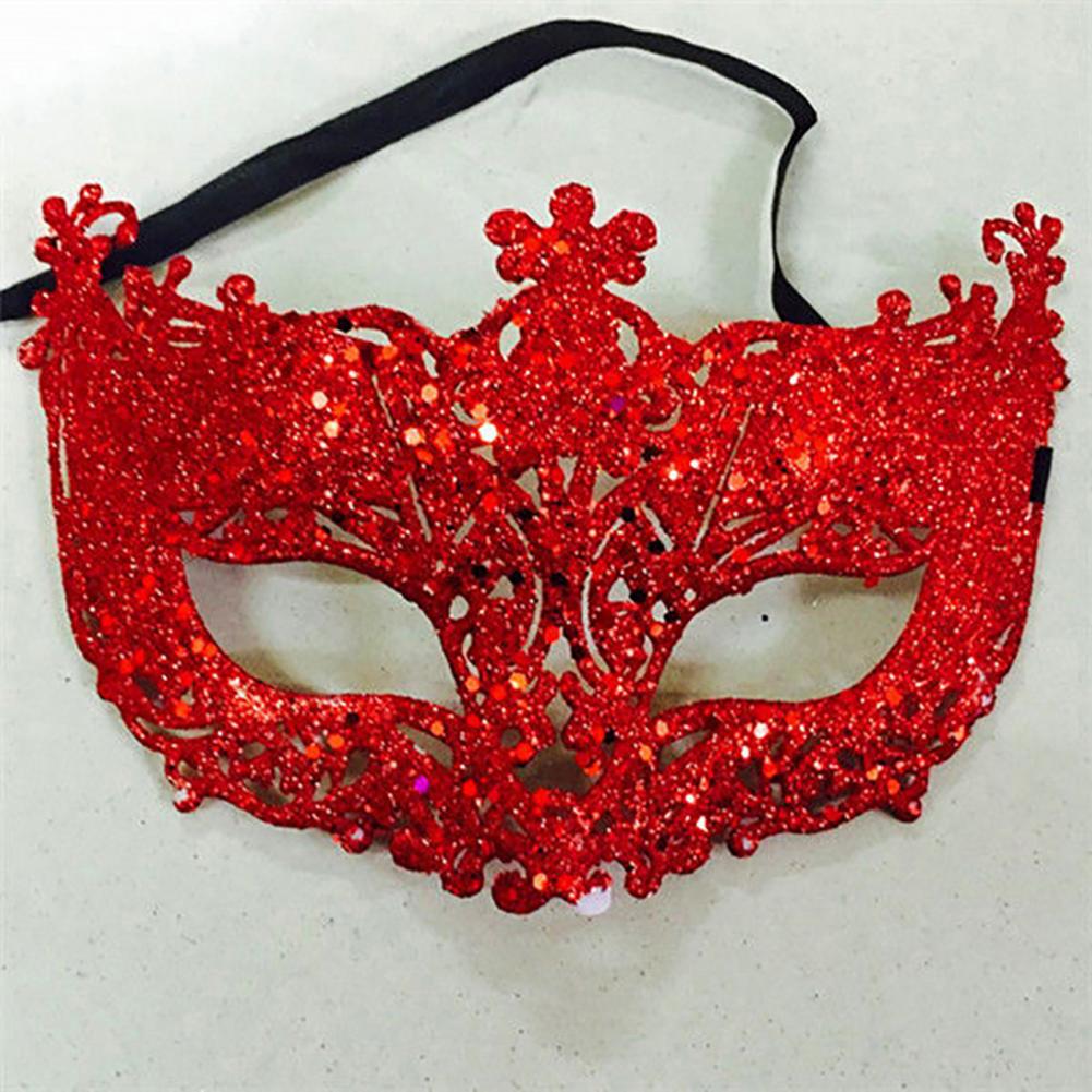 Cosplay Face Covers Party Mask Glitter Shinny Women Ribbon Mysterious Eye Cover For Masquerade Luxury Venetian Mask Halloween