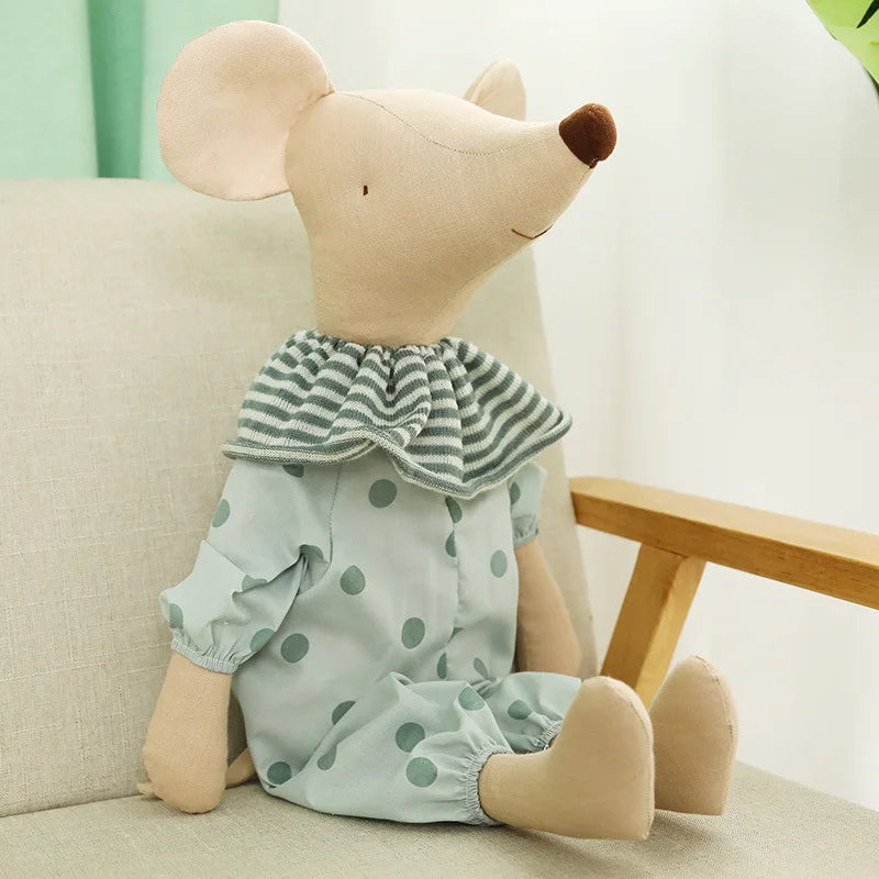 Lovely Baby Mouse Plush Toys Stuffed Animal Mouse Dolls Lovely Rat With Clothes Kids Birthday Gifts Toys for Boys Girls