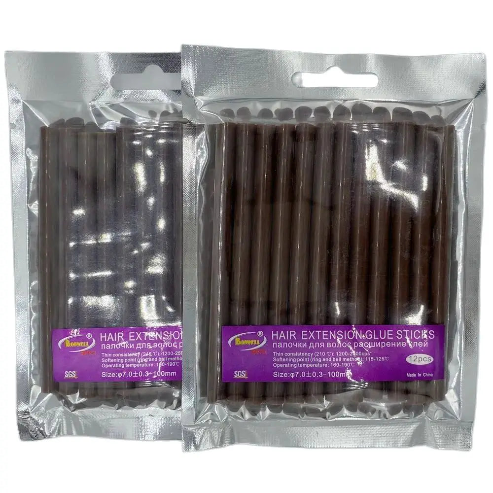 24 PCS/Lot Yellow Hair Extension Glue Sticks Hot Melt Glue Stick for hair extension