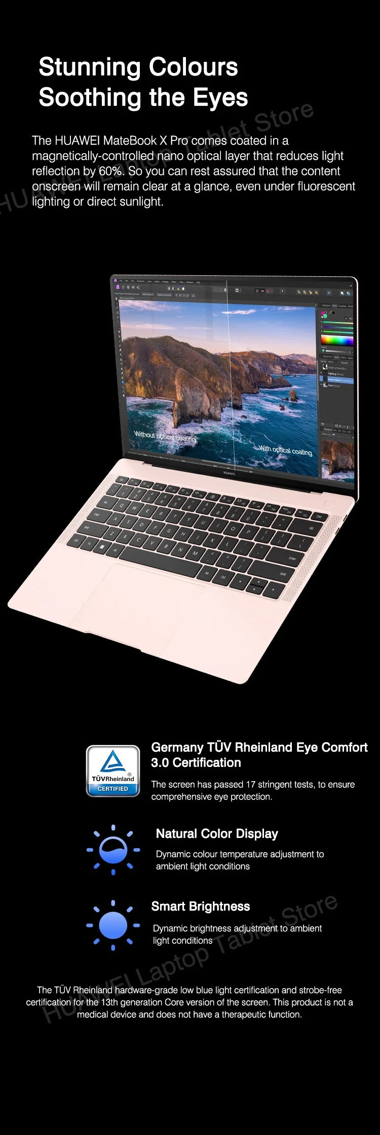 2023 HUAWEI MateBook X Pro Laptop i7-1360P 16/32GB 1/2TB 13th Core Notebook 14.2-inch 3.1k Touch-screen Computer HDR Vivid LTPS