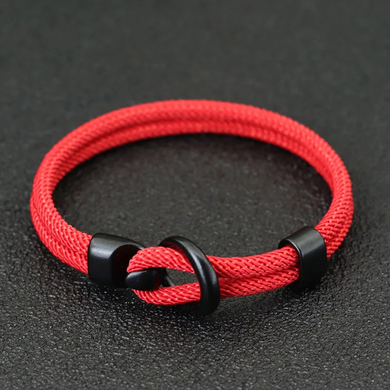 4mm Milan Rope Simple Bracelet Black Easy Hook Mens Armband String Survival Braclet For Men Best Friend Jewelry
