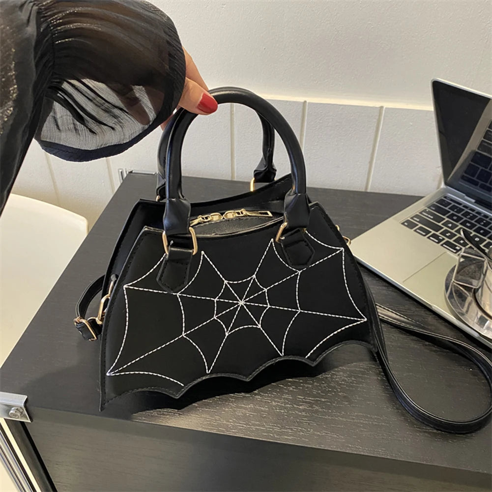 2024 Halloween Novelty Women Crossbody Bag Creative Bat Wing Top-handle Bags Fashion Ladies PU Leather Small Handbags