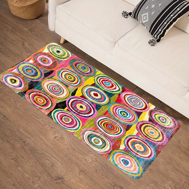 Bohemian Circle Design Carpet for Living Room Decor Sofa Table Large Area Rugs Kitchen Hallway Balcony Floor Mat Bedroom Doormat