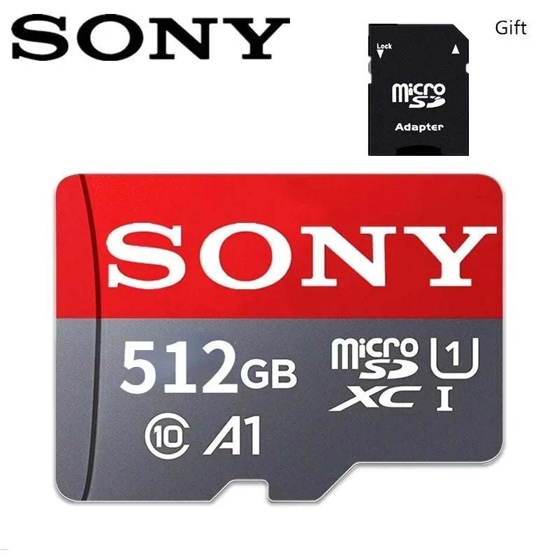 SONY Micro SD Memory Card Class 10 1TB 512GB 256GB 128GB 64GB 32GB Micro SD TF Flash Card 32 64 128 GB MicroSD for Phone Camera