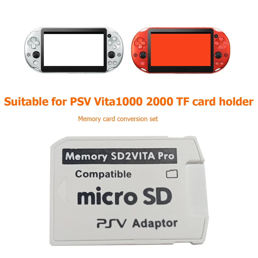 SD2VITA Version 6.0  Memory Card Adapter for PS Vita Henkaku 3.65 Micro-Secure Digital Memory Card Holder Game Accessories