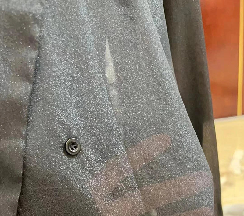 MEXZT Elegant Sheer Shirts Women Black Bandage Long Sleeve Blouses Summer Office Ladies Blazer Korean Fashion Sunscreen Tops New