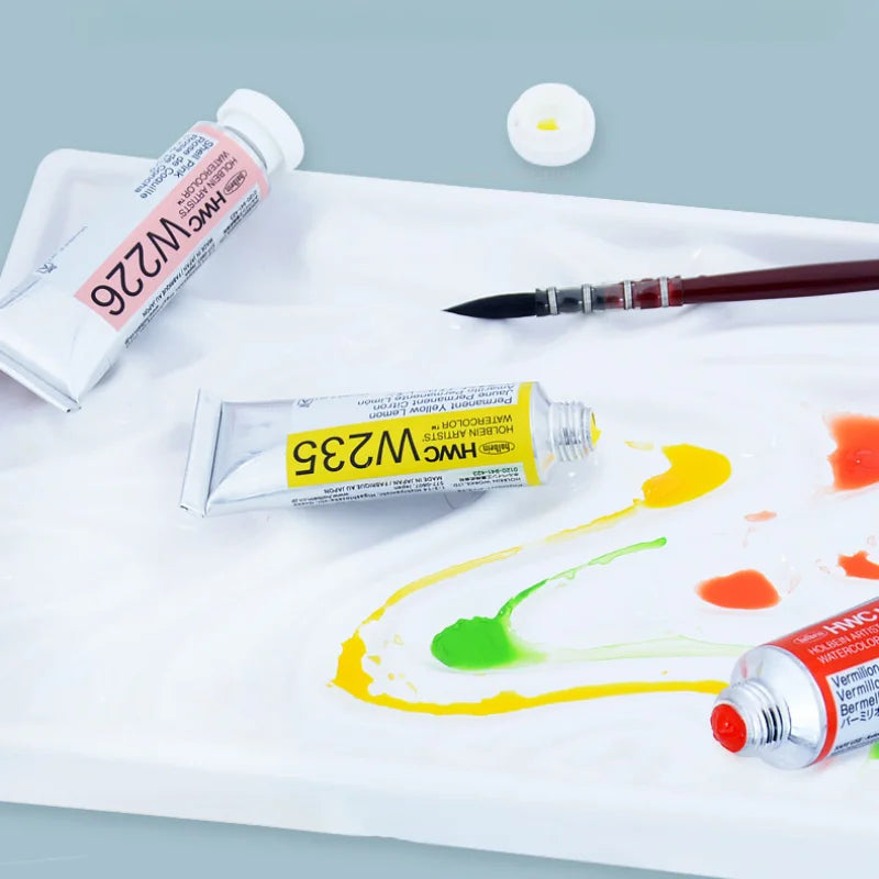 15ml Holbein Liquid Tube Packaging Watercolor Pigment Art Students Outdoor Sketch Speciality Painting Colored Fill Materials