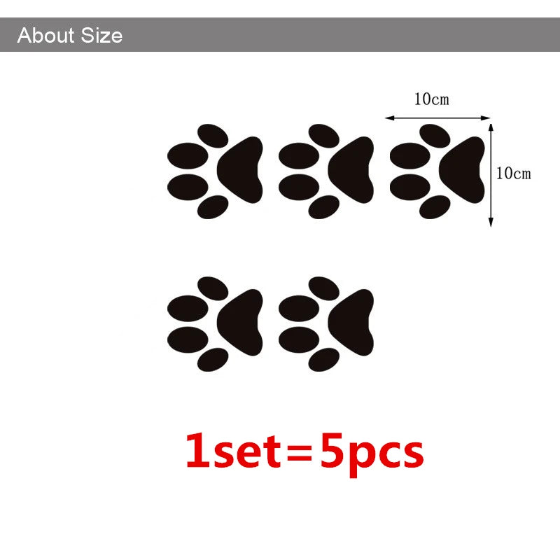 Creative DIY Cat Dog Claw Acrylic Stereo Wall Sticker 3D Crystal Footprint Pet Shop for kids Children Room Kindergarten Bedroom