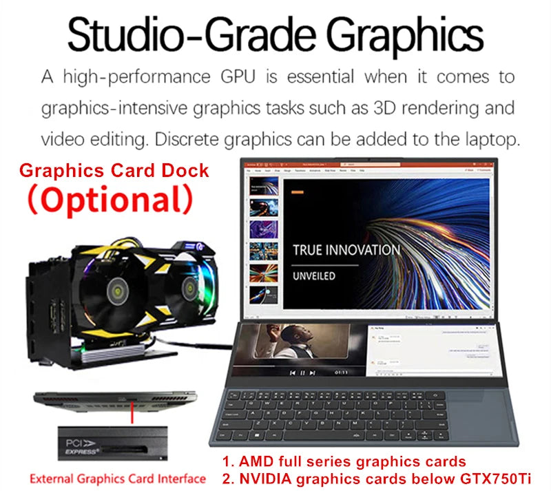 Topton Dual Screen Gaming Laptop 16 Inch IPS + 14'' Touch Intel i9-10885H I7-10750H Max 64GB 4TB Slim Notebook Gamer PC Computer