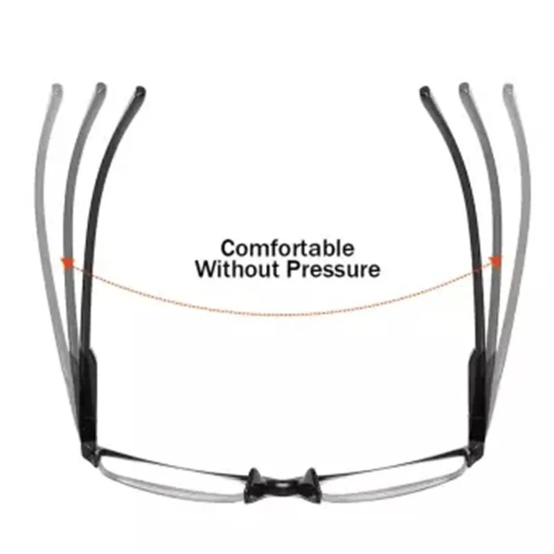 Half-Frame Myopia Glassse Ultrlight Women Men Retro Clear Lens Reading Glasses Gafas Lectura +0.75 +1.0 To +4.0