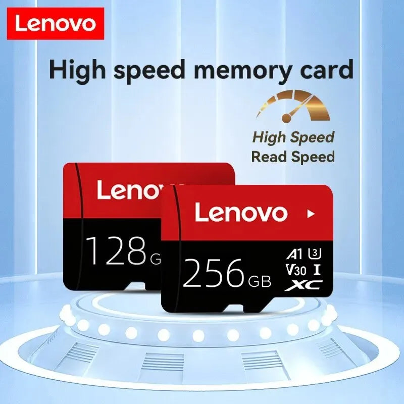 Lenovo Select Micro SD Memory Card, 256GB MicroSDXC 130MB/s Full HD and 4K UHD, UHS-I, U3, A2, V30, for cameras/automotive