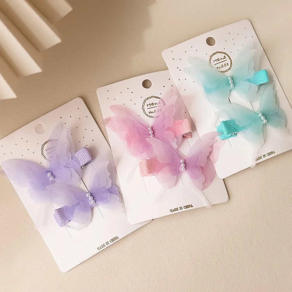 Headwear Girls Hairpins Fashion Butterfly Shape Hairgrip Hair Clips Sweat Jewelry Gift Womens Headdress