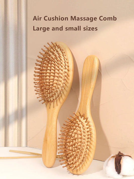 1pc natural wooden hair comb hair loss scalp massage hair brush hair care healthy bamboo Special for real hair wigsboo comb