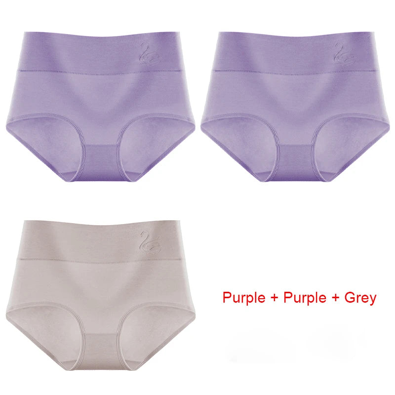 Cotton Panties Women's High Waist Underwear Abdominal Plus Size Briefs Girls Female Seamless Underpants Sexy Lingeries Soft Lady