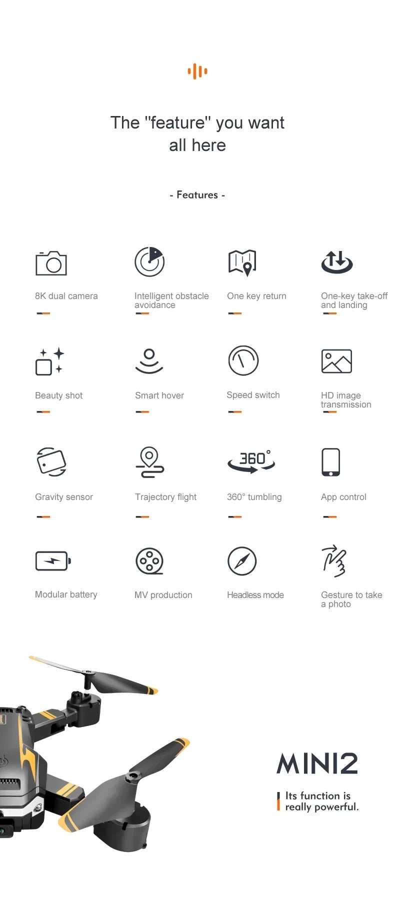 XiaomiJia GPS Drone 5G Professional 8K HD Aerial Photography Omnidirectional Obstacle Avoidance Quadrotor Distance 10000M