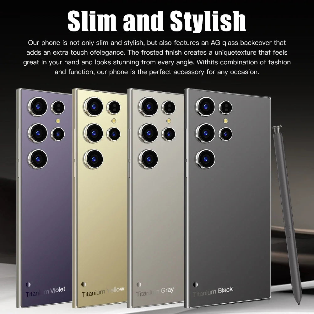 2025New S24 Ultra 7.3HD Cellphones Global Version 4G 5G Original Smartphone Dual SIM Android 14 Cell Phone 8000mAh Mobile Phones