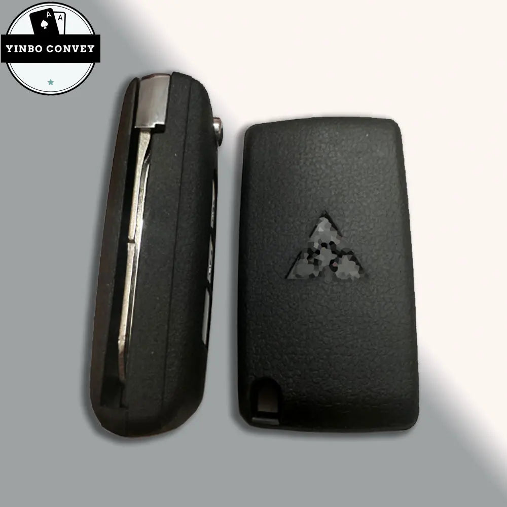 YINBO -Modified Flip Key Shell ASX  2/3 Buttons Car Key MIT11 Blade For Mitsubishi Eclipse Cross GK1W/2W/9W 2017 2018 2019 2020