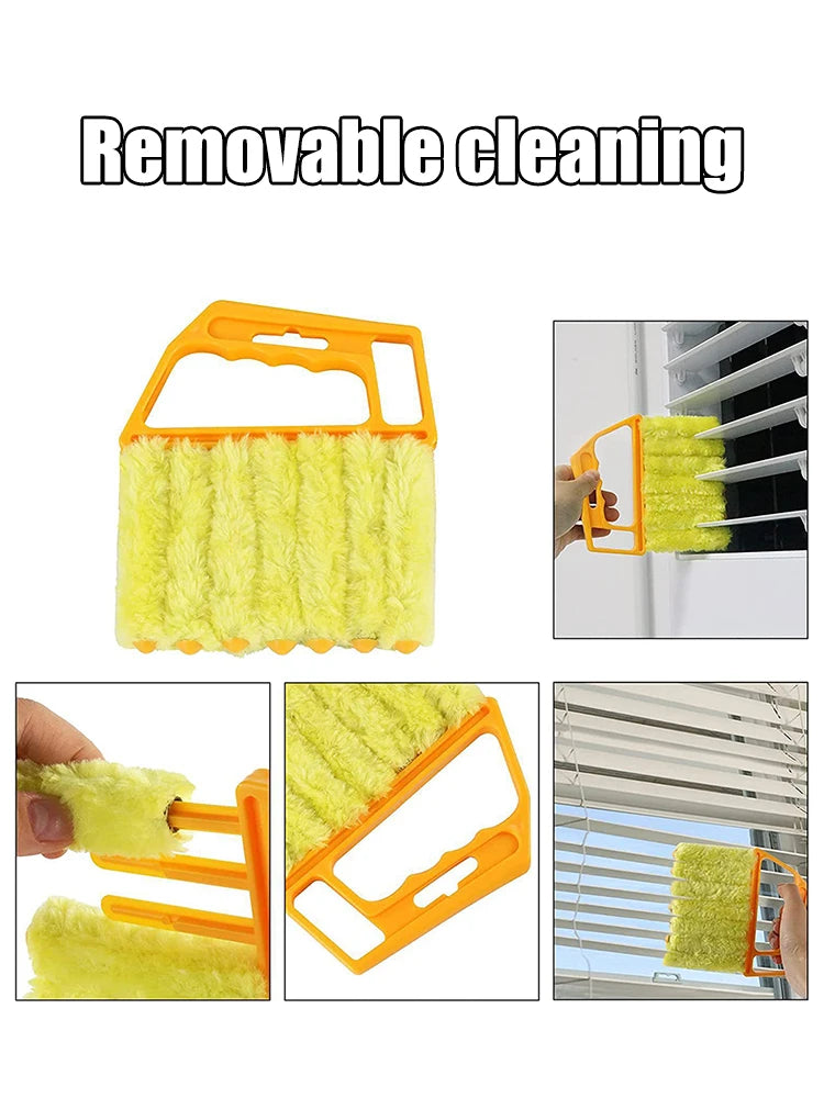 1PC Dust Removal Blinds Brush Detachable Wash Hard Hair Cleaning Brush Car Air Conditioning Gap Without Dead Corners