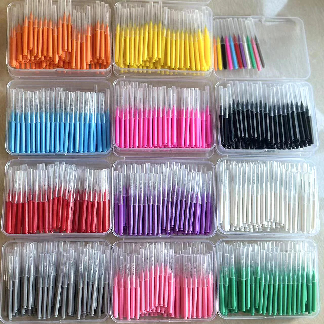 100Pcs/box Interdental Brushes Health Care Tooth Escova Interdental Cleaners Orthodontic Dental Teeth Brush Oral Hygiene Tool
