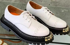 IOO Single Shoes 2025 Spring Winter Brand S Hundreds of Big Gold Teeth Tasseled Louboutins Mary Jane