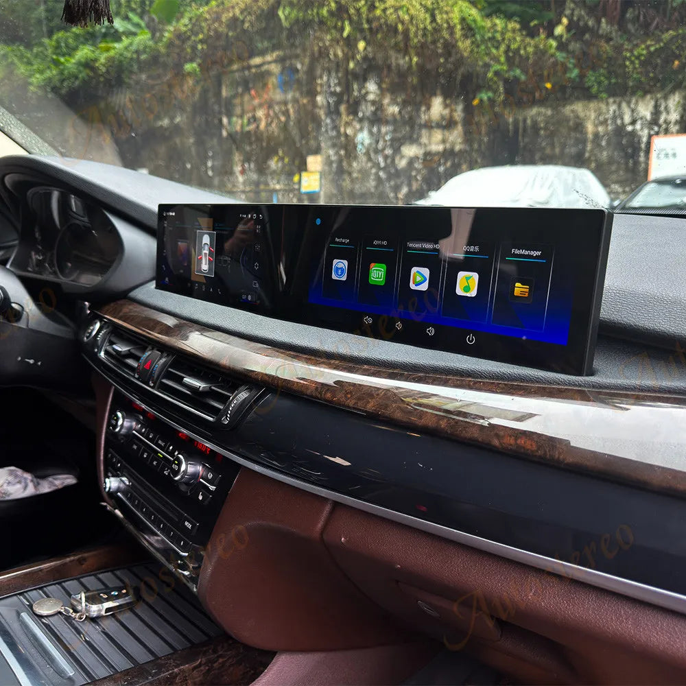 ID8 Dual Screen Carplay Android 13 For BMW X5 F15 X6 F16 X5M X6M 2014-2019 Car Multimedia Player GPS Navigation Head Unit Media