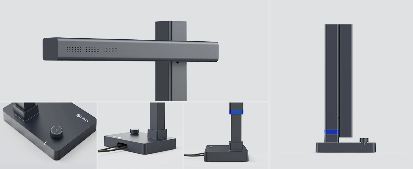CZUR Shine Series Document Scanner, Portable USB Document Camera, Capture Max A3 Format with Fast Scan for Meeting and Learning