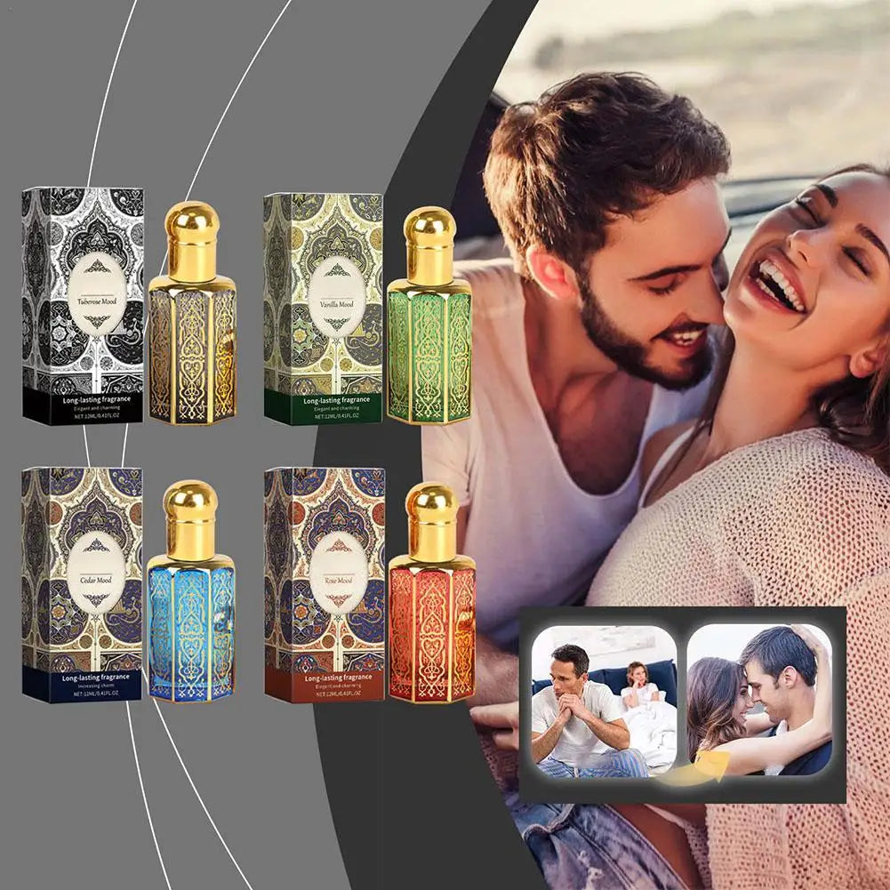 Arabian Perfume Men Charming Perfumes Women Long Lasting Personal Mist Oil Fragrance 4 Smells Stylish Perfume For Hair And Body