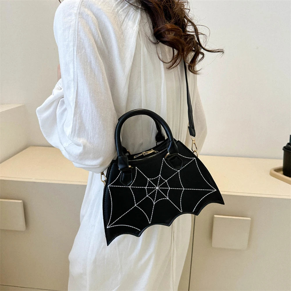 2024 Halloween Novelty Women Crossbody Bag Creative Bat Wing Top-handle Bags Fashion Ladies PU Leather Small Handbags